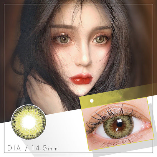 Green contact lenses (two pieces) KF82768