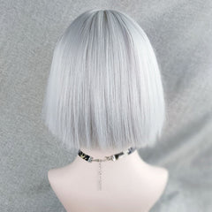 Short silver hair KF81107