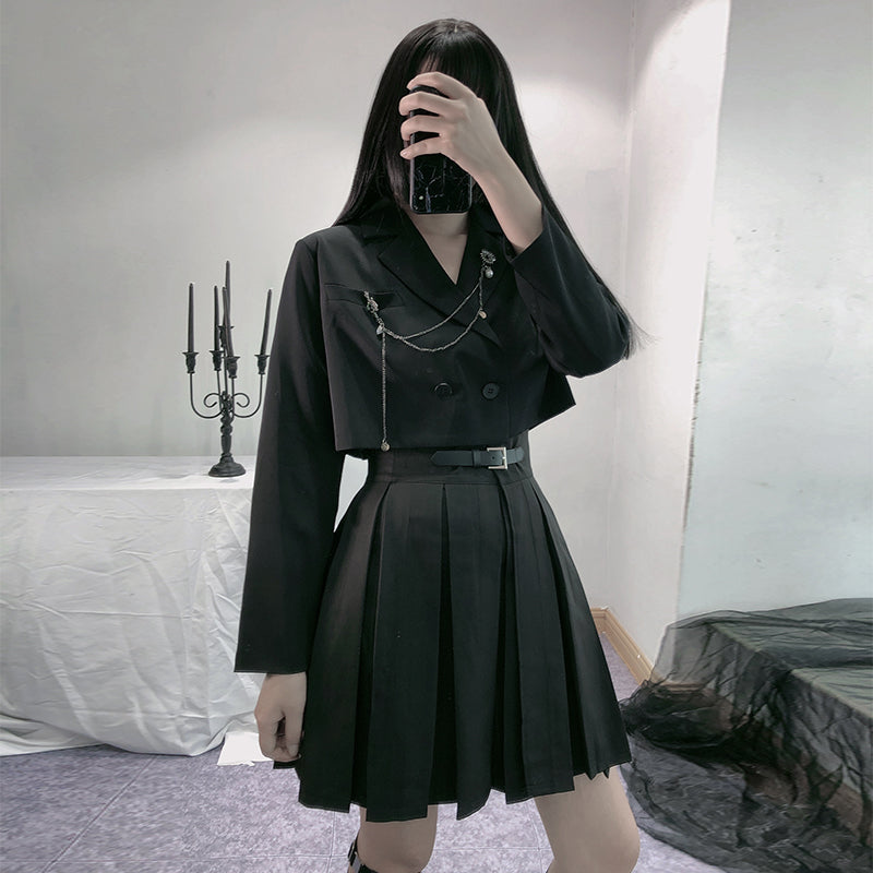 Punk black top KF9486
