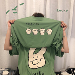Ulzzang Cartoon T-shirt KF90648