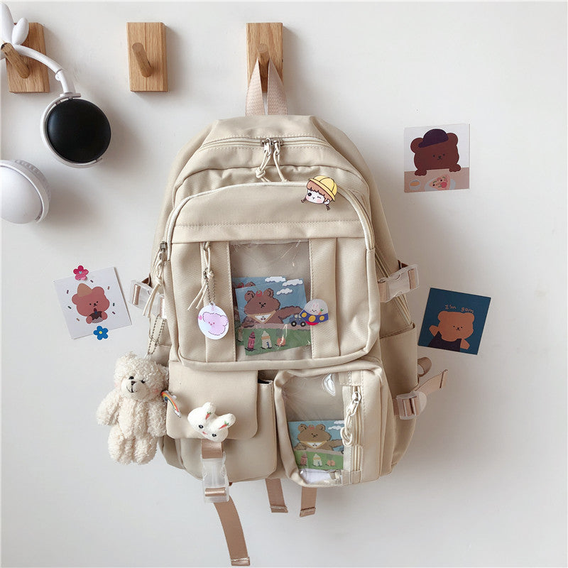 Ulzzang bear backpack KF82008