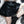 Black leather pleated skirt KF81248