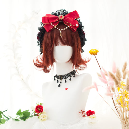 Irregular short straight wig KF81553