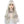 White gold long curly hair wig  KF82429