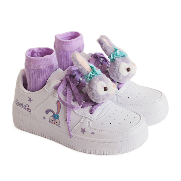 purple casual sneakers KF30006