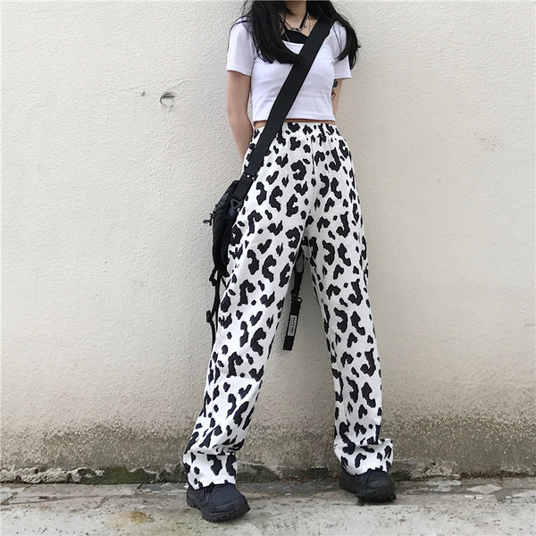 Ulzzang cow pants KF81523