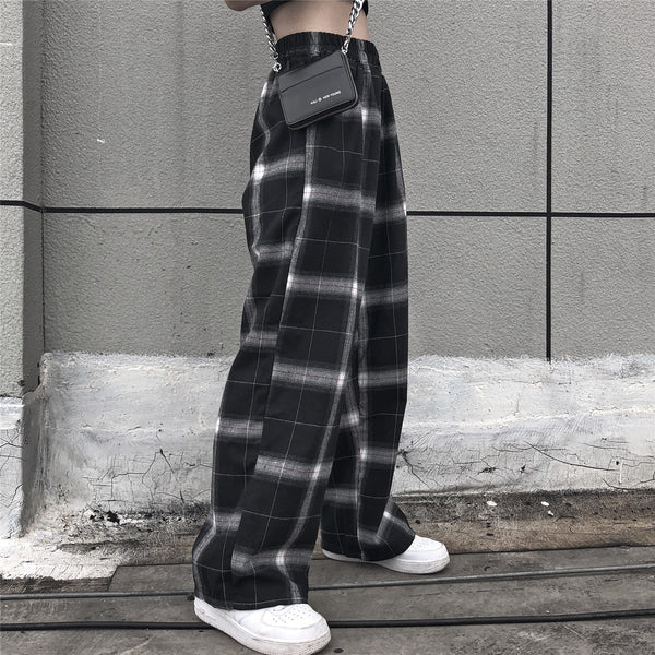 Harajuku Retro Plaid Pants KF81047