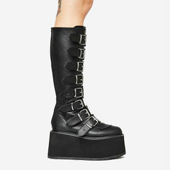 punk high heel boots  KF90667