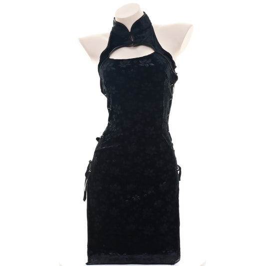 RETRO HOLLOW CHEONGSAM    KF82993