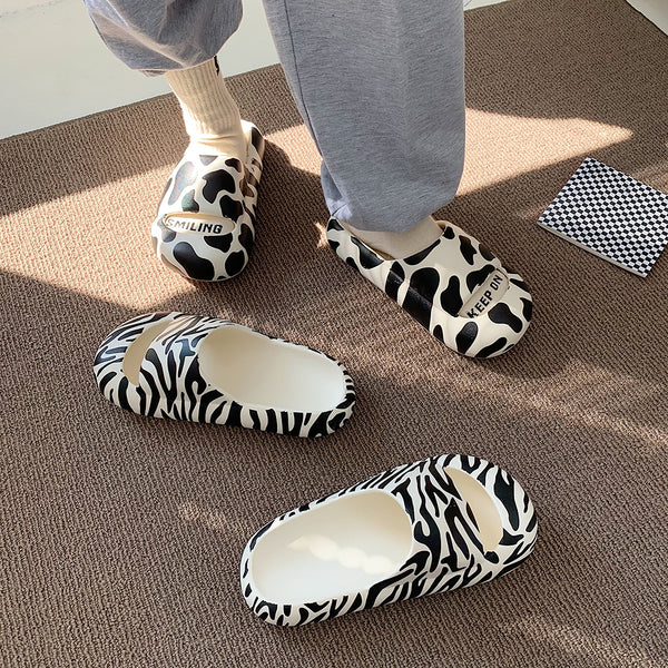 Leopard Cow Slippers KF82609