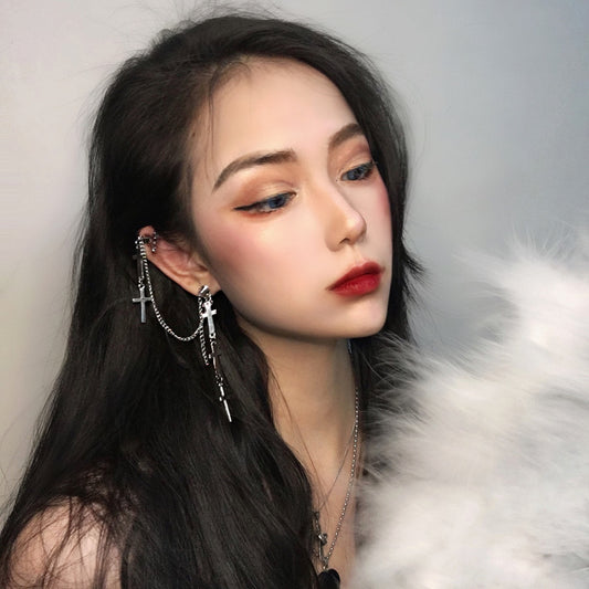 Cross earrings   KF81044