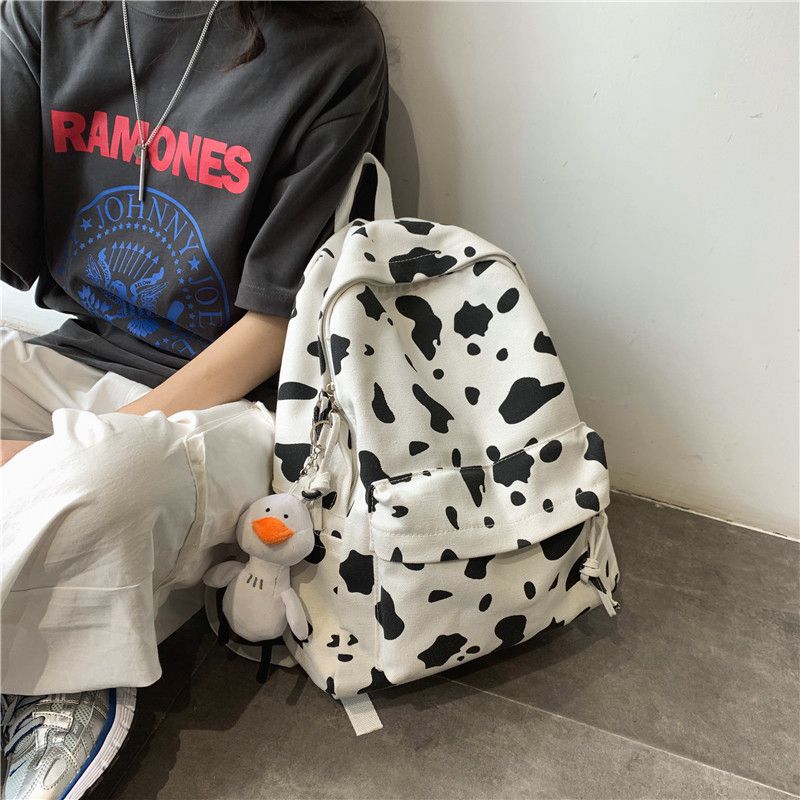 Ulzzang cow backpack KF81859