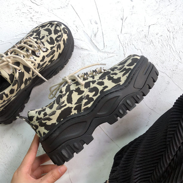 Ulzzang leopard print shoes KF81409