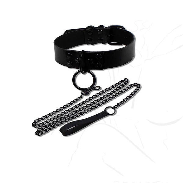 Traction chain leather collar ring KF82232