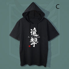 Anime Hooded T-Shirt KF9199