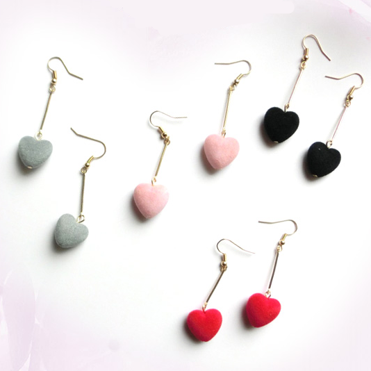 Love Velvet Ball Earrings KF30257