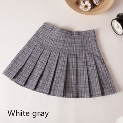 Jfashion Plaid Pleated Skirt KF30366