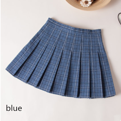 Jfashion Plaid Pleated Skirt KF30366