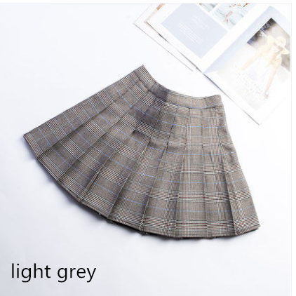 Jfashion Plaid Pleated Skirt KF30366 | unzzy