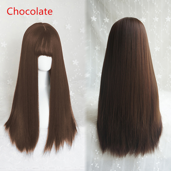 AIR BANGS LONG STRAIGHT WIG  KF40428