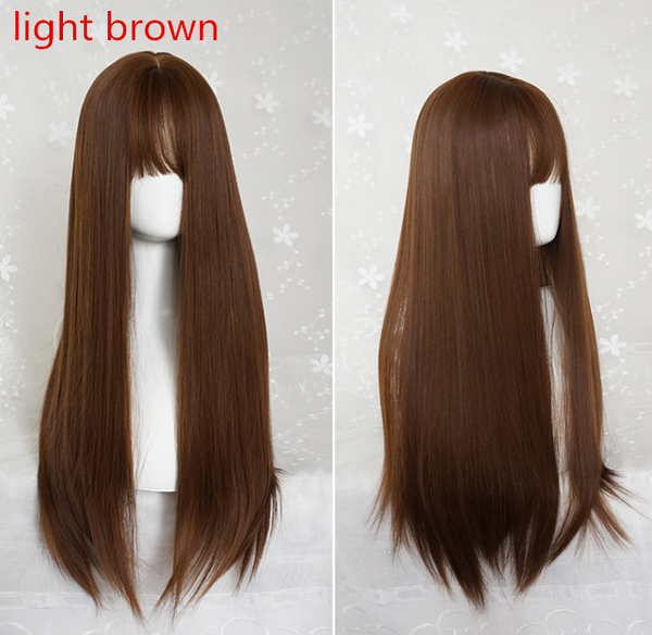 AIR BANGS LONG STRAIGHT WIG  KF40428