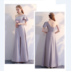 Gray temperament Gown Dress KF80080