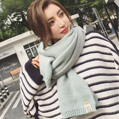 Warm knitted wool scarf KF90054