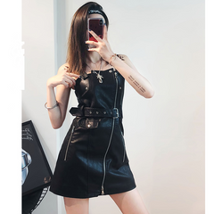 Punk strap dress KF90128