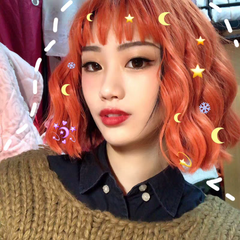 Bright orange wig KF90153