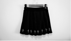 Dark Embroidered Skirt KF90169