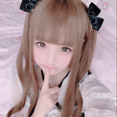 Harajuku long roll wig KF90754