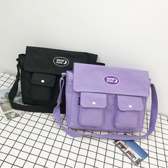 Pastel canvas crossbody bag KF908056