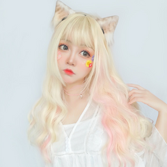 Golden big wave wig KF9233