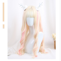 Golden big wave wig KF9233