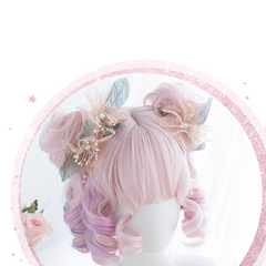 Pink gradient wig KF9269 (no headwear)