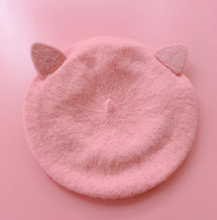 Pink pig beret KF9274