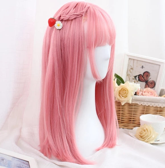 PINK STRAIGHT WIG KF42481