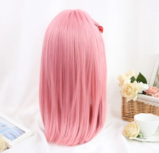 PINK STRAIGHT WIG KF42481