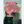 Pink buttoned beret KF9388