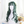 Dark green long roll wig KF9494