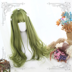 Green big wave wig KF90447