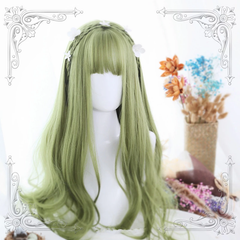 Green big wave wig KF90447