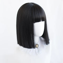 BLACK SHORT HAIR WIG KF5213