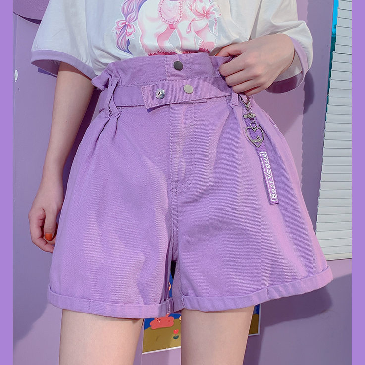 Harajuku purple shorts KF81299