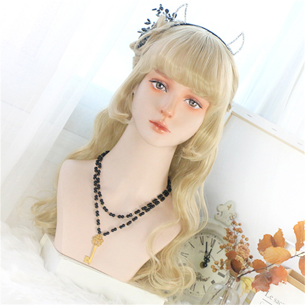 Wavy curly long hair wig KF81561