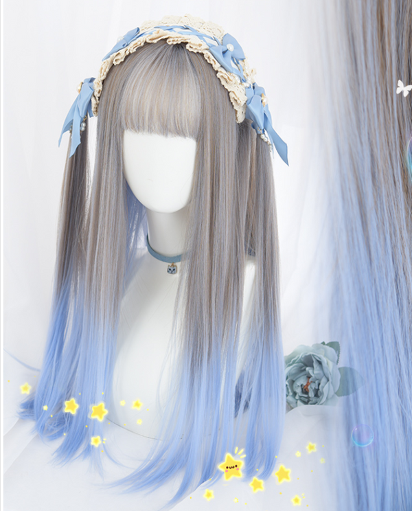 Long straight gradient wig KF81675