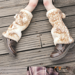Fawn pattern leg cover KF81715