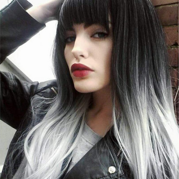 Ombre Gray Wigs KF81855