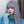 Purple long straight wig KF81921