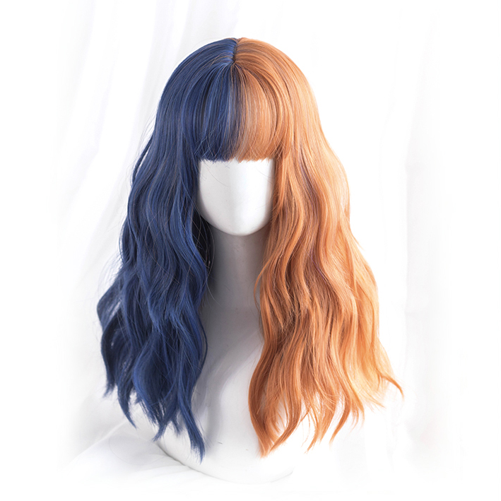 Harajuku Blue Orange Wig KF81947